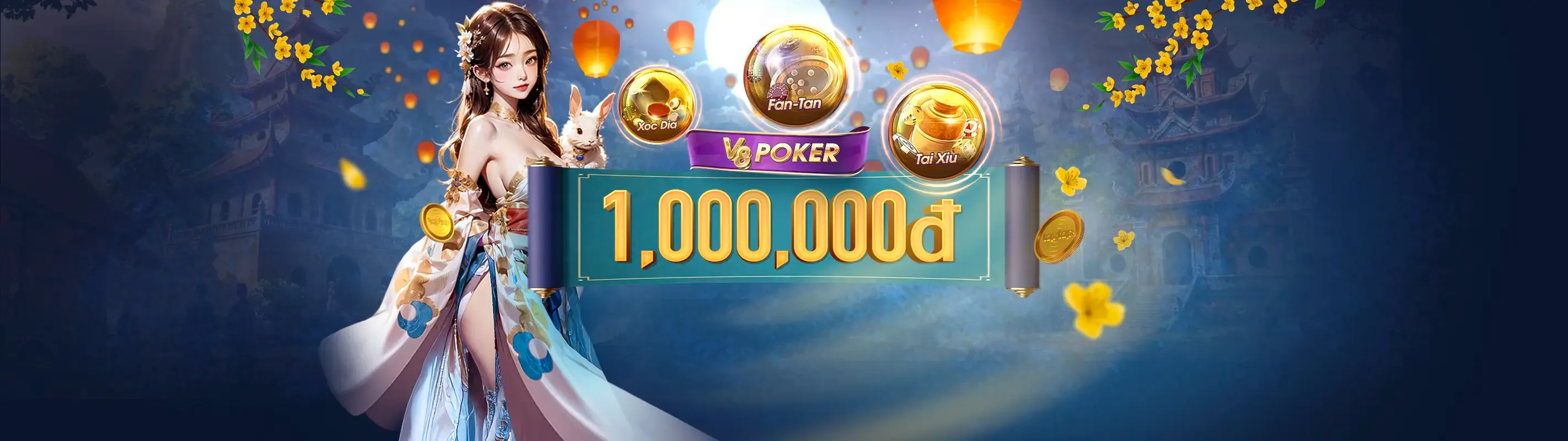 Hình ảnh banner chính cho trang Nổ Hũ tại bắn cá vn68, hiệu ứng jackpot lớn